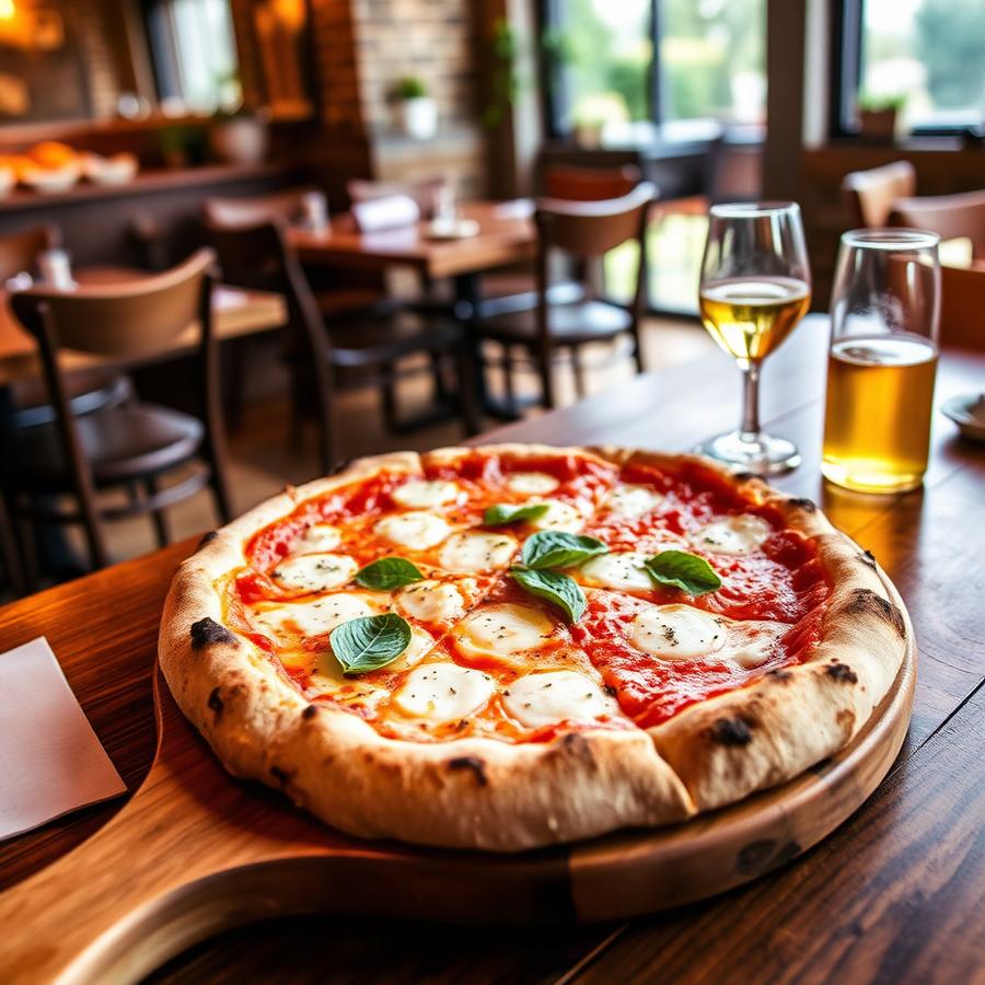 Wood-fired pizza